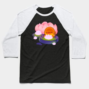 Night Ducky With Glowing Lotus Baseball T-Shirt